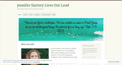 Desktop Screenshot of jenniferslatterylivesoutloud.com